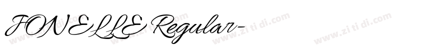 JONELLE Regular字体转换